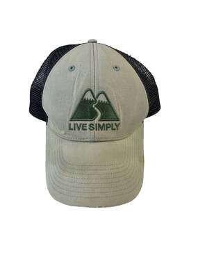 Patagonia Live Simply Mountain Trail FADED Trucker Snapback Hat Cap